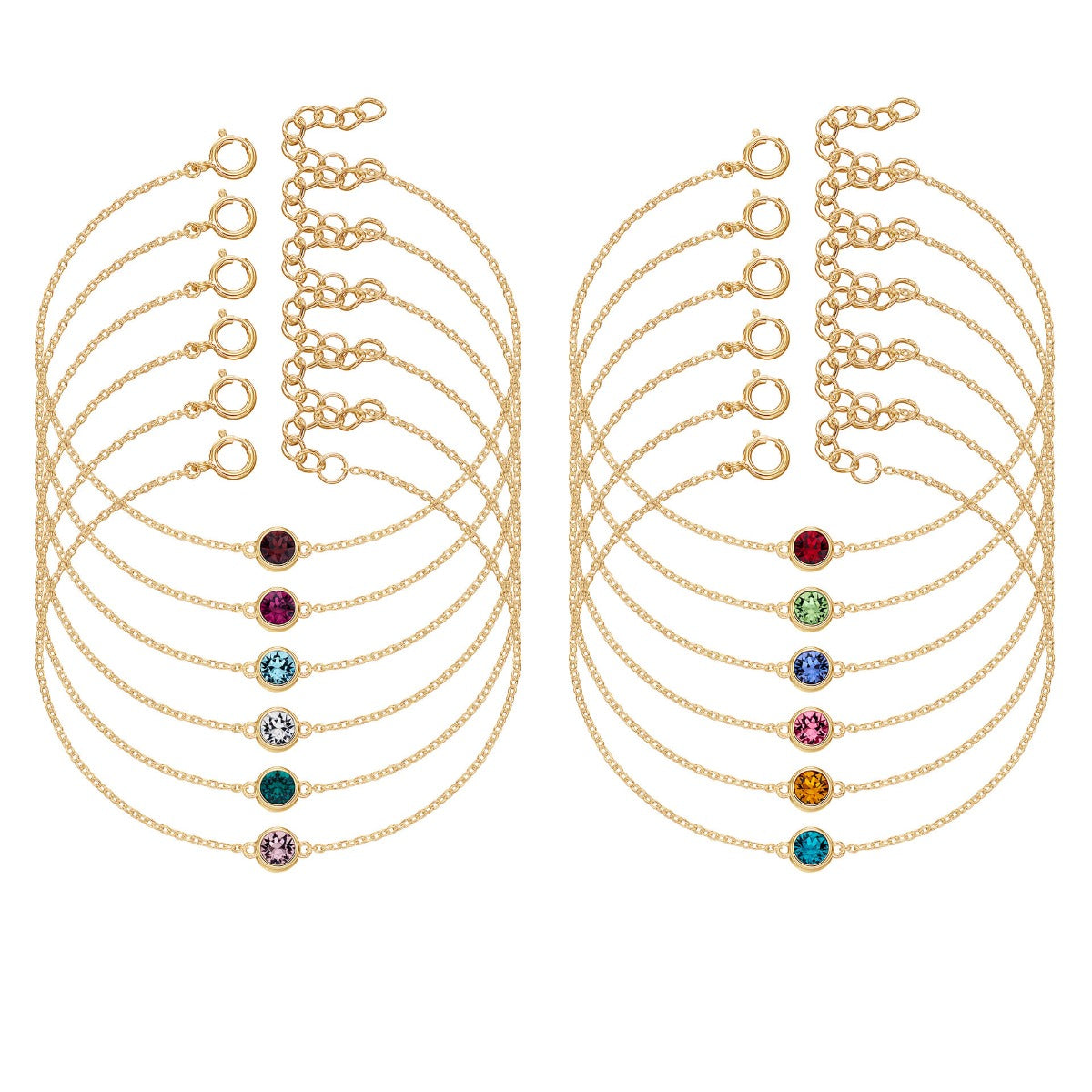 Crystal Birthstone Bracelet Pack